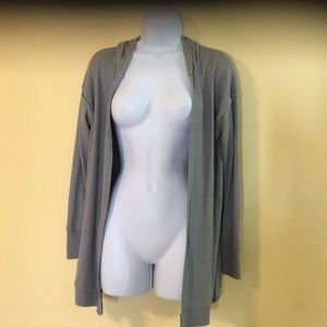 UO Project Social T Waffleknit Open Hoodie